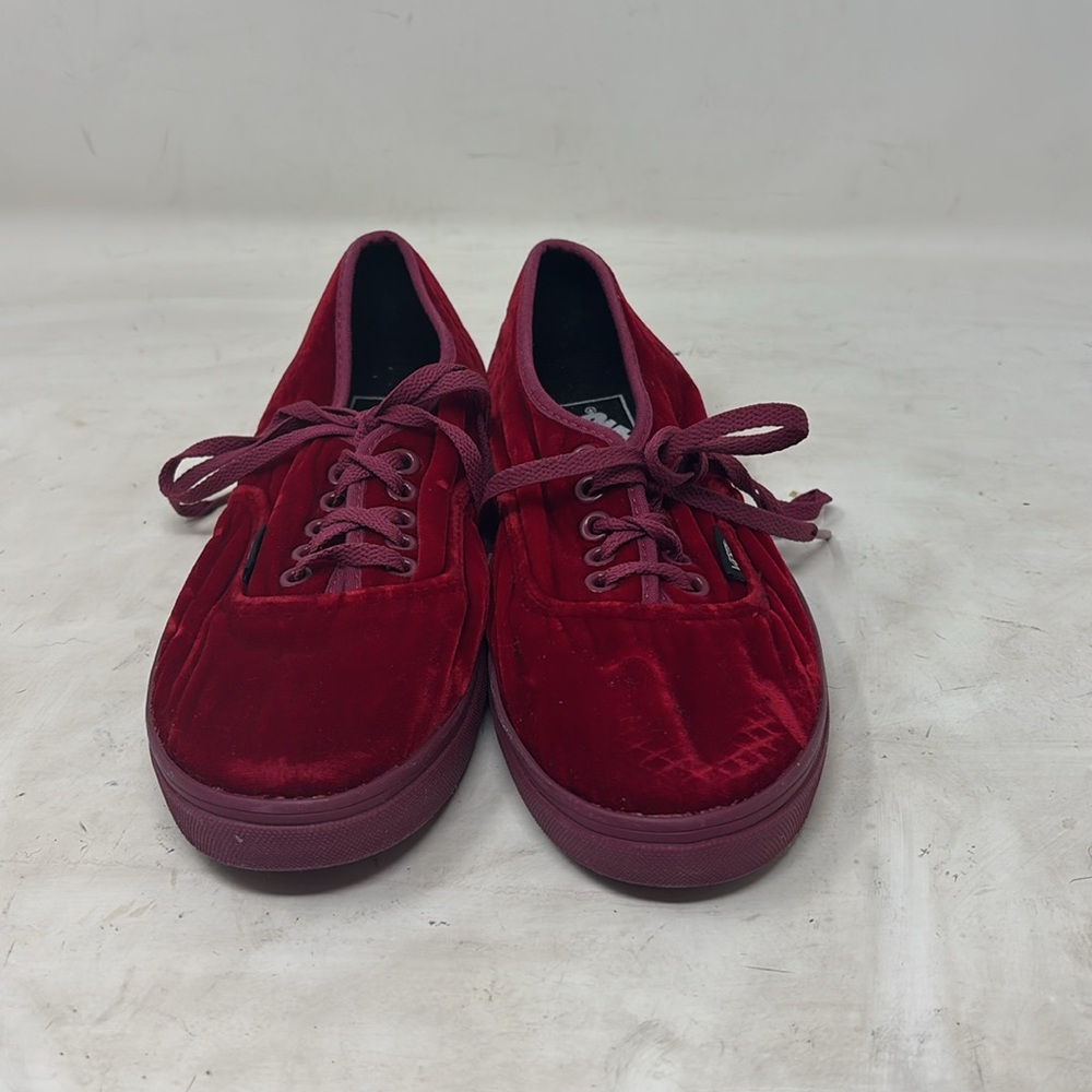 Vintage Vans Women's Sneakers in Deep Red - Picture 4 of 5